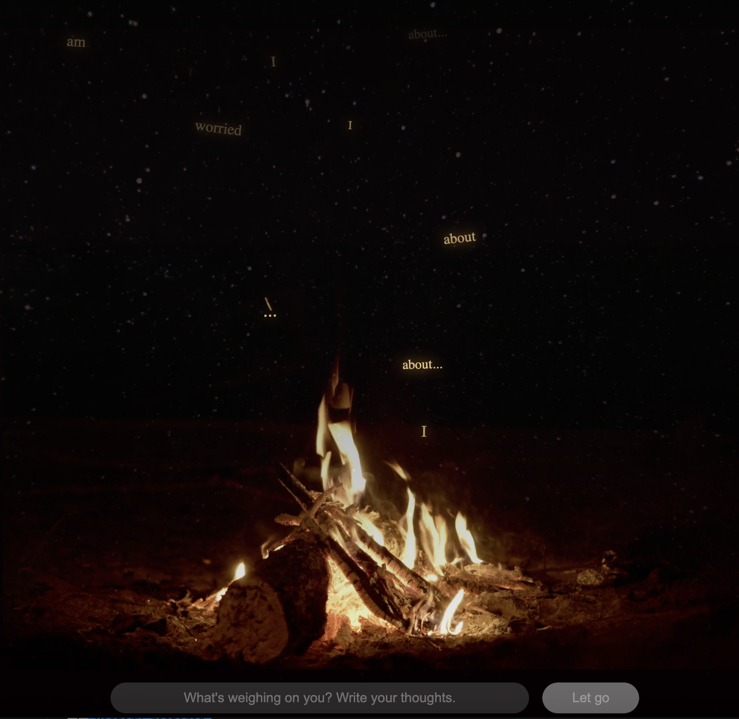 Campfire Counsellor app screenshot