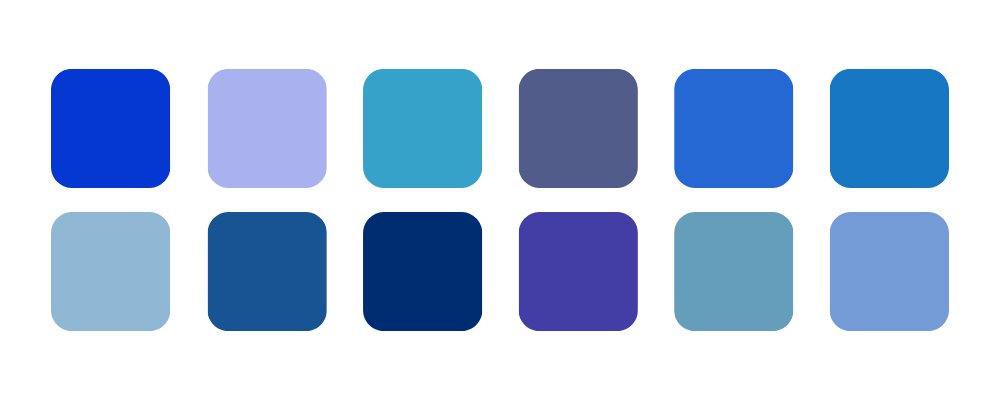 Warm and Cool Tone Blues